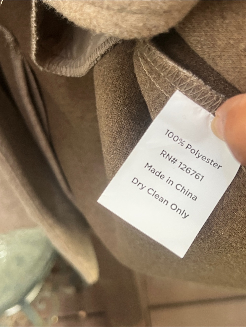Love For Humanity NWT Black Label Wool-Like Midi Trench Coat Mauve M 22” p2p - Picture 7 of 17